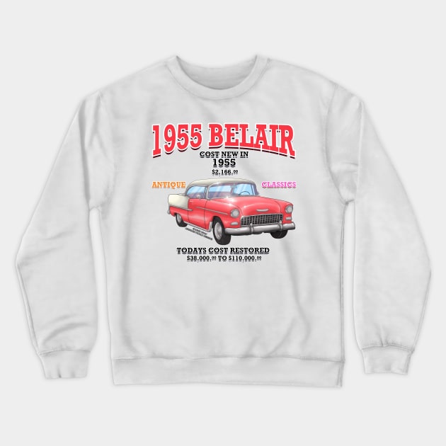 Classic Car Garage Hot Rod Racing Novelty Gift Crewneck Sweatshirt by Airbrush World